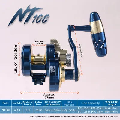 Nilure | Heavy Duty Metal Fishing Reel