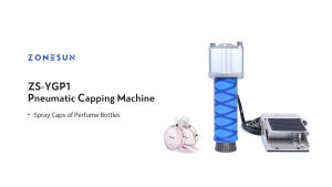 ZONESUN Handheld Cap Pressing Tool ZS-YGP1 Pneumatic Capping Machine Small Size Perfume Bottle Crimping Machine Packaging