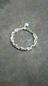 IMI BRACELET/GELANG TITANIUM/PAPER CLIP & RARE CHAIN/STAINLESS STEEL-CJR TITANIUM