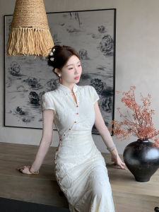 Winter New Chinese Style Modified Qipao Dress Wedding Ceremony