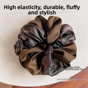 ZUOOU | Luxury Satin Vintage Purple Two-tone Large Hair Scrunchies