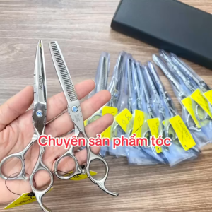 Jason Kéo Cắt Tóc Cao Cấp 6.0in Thép Nhật S440C Độ Cứng Trên 62HRC Lưỡi Sắc Bén Thiết Kế Tay Cầm Thoải Mái Kèm Bao Da