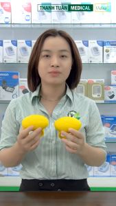 Bóng bóp tay hình ô van sỏ 2 ngón - Tập phục hồi chức năng sau tai biến chấn thương