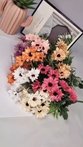 Bunga Aster Krisan Mini Artificial 5 Cabang/Bunga Krisan Mini/Bunga Matahari Hias (NK-88)