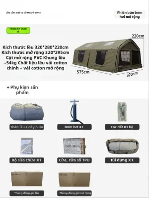 MUSHE | Lều Dã Ngoại Bơm Hơi Chống Thời Tiết