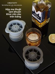 MONLEYTA | Mold ép đá bóng Silicon cấp thực phẩm Đức dùng tại nhà để làm đá viên và đá tròn cho Whiskey hình quả bóng tự làm