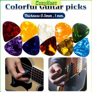 C.N. 0.5mm 1mm Guitar Pick Colorful Picks For Bass Electric & Acoustic Guitars