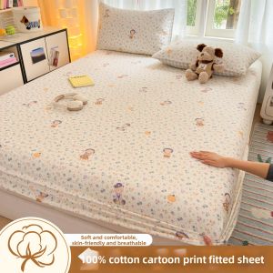 NAIYOUCHENG | Pure Cotton Full Mattress Bed Sheet