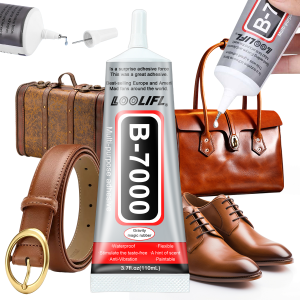 LOOLIFL B-7000 Leather Repair Glue 15/25/50/110ml - High Strength Adhesive for Shoes Bags Residue-Free & Washable