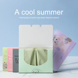 🔥Oil Absorbing Paper Surface 100 Pieces Of Flax Green Tea Bamboo Charcoal Oil Absorbing Paper Oil Control Paper LovelylifeFu👍