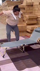 (สินค้าพร้อมส่ง) เตียงพับ ที่นอนฟรี เตียงนอน ปรับได้ 4 ระดับ ไม่เปลืองพื้นที่จัดเก็บ เตียง 3.5 ฟุต ไม่ต้องติดตั้ง