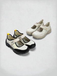 Jeep | Mary Jane Thick Sole Magic Tape Casual Shoes