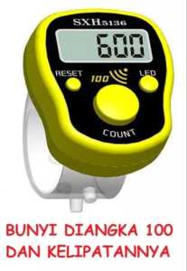 Tasbih Digital Led Alarm With Kotak Box Mika Dan Bubble Wrap