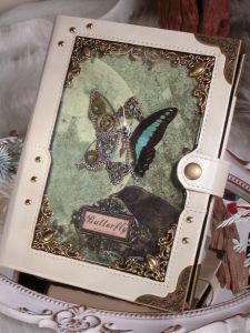 Retro Punk Relief Magic Notebook High Aesthetic Diary Book A6 Loose Leaf Book Handmade Account Book Stationery Culture Goods