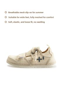 THEMULE | Breathable Canvas Shoes Wide Fit Mule Style