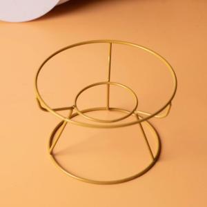 1PCS Cute Cat Bowls Metal Raised Stand Pet Bowl Stand Iron Feeding Elevated Feeder Kitten Puppy Dish Dog Supplies Accessories