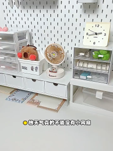 New Mini Adjustable Mini Fan Small Cooling Handy Desk Home Office Table Type-C Rechargeable Portable