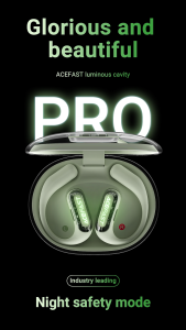 [24 Hours ship]2025 New ACEFAST TWS Earbuds FA001 ACEFIT Pro Call noise reduction LED floating digital display earbuds