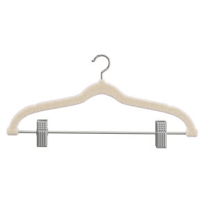 FAJIENUO | Velvet Hanger with Clips Anti-Slip