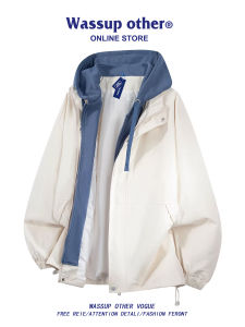 Hooded Casual Jacket Mens Fall Spring