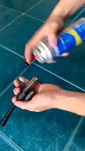 Đầu bơm bật lửa dụng cụ sạc ga cao cấp nhựa cứng