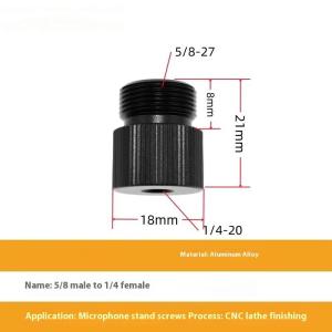 5/8 To 1/4 3/8 Inch Thread Screw Mic Stand Adapter For Microphone Rocker Bracket Hand Screw Photography Camera Accessories