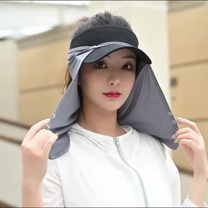 Mũ Che Mặt Có Thể Tháo Rời Mũ Chống Nắng Ngoài Trời Dành Cho Nam Giới Mũ Bảo Vệ Cổ Khô Nhanh Dành Cho Câu Cá Đi Xe Đạp Leo Núi Safari