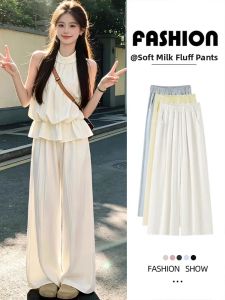 LANMENGYA | High Waist Slimming Drapey Lazy Pants