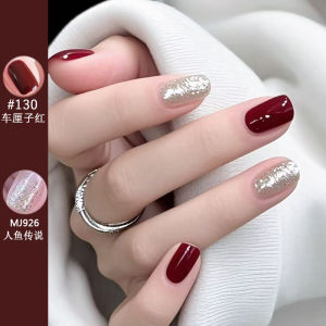 MJ Sharp Nail Polish Tearable No Baking Fast Drying Long Lasting White Enhancing Autumn Winter Colors Cherry Red Nail Art Tools