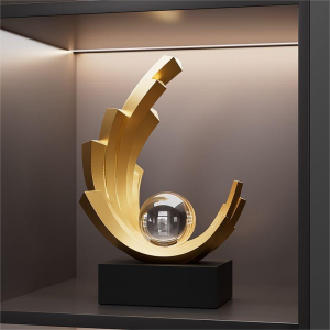 1Pc Collectible Figurine Light Luxury Smooth Sailing Ornament Home Living Room Entryway Wine Cabinet Tv Cabinet Decoration Housewarming Opening Gift
