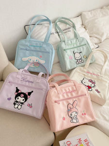 Sanrio Authentic Cute Cartoon Teenage Girl Heart Work Clothing Fitness Portable Easiest for Match Bowling Shoulder Bag Large Capacity Cute