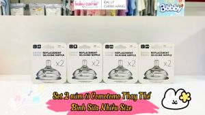 [Có Tách Lẻ]  Núm Ti Thay Thế Silicone Comotomo Nhiều Size