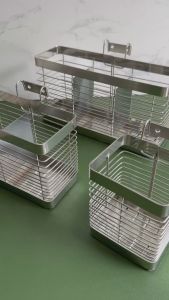 Ống đựng đũa muỗng VUÔNG inox 201 - Giá đũa có 3 kích thước dể dàng lựa chọn