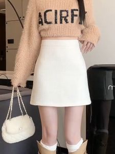 Chân Váy Dạ Kim Sa Cao Cấp Sang Trọng Bigsize Có Quần Trong V005