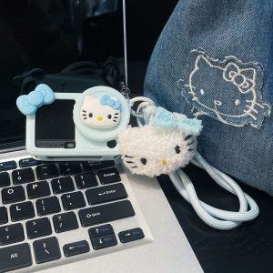 Sanrio | for DJI OSMO Action 6 5 Pro 4 3 Silicone Case Fashion Cute Sanrio Hello Kitty Kuromi Anti-lost Strap Sport Camera Protect Cover