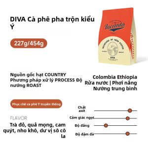 m2mcoffee | Bột Cà Phê Trộn Espresso Rang Vừa Hương Trái Cây Mùi Tây 454g