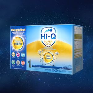 นมผงเด็ก 1ปี แห่งของ HiQ Super Gold นมไฮคิวสูตร1 ซูเปอร์โกลด์ 3600 กรัม