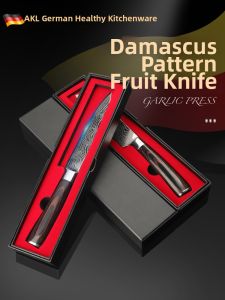 AKL | Damascus Pattern Stainless Multi-functional Fruit Peeler Knife