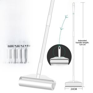 Magic Broom Hair Remover Non-Stick Floor Cleaning Tool for Home Use Hair Cleaning Sweeping Brush Roll Hair Removal Broom