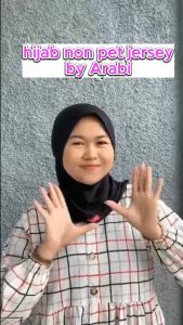 Hijab Sport Non Pet Jersey Premium Tursi hijab instan / Bergo sport Wanita