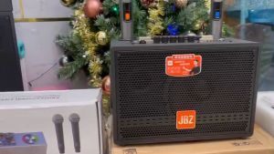 Loa kéo bluetooth JBZ J5 kèm 2. micro karaoke không dây công suất 80W