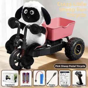 BABYSHOME | New RC Remote Control Sheep Trike Toys with LED Light Toy Car