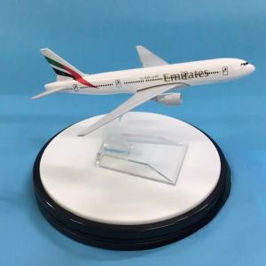 2025plane model Boeing 777 emirates airline aircraft 777 Metal Solid simulation airplane model for kids toys Christmas gift