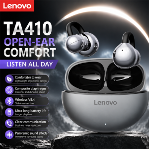 Lenovo | Lenovo TA410 TWS Wireless Earclip Earphones Panoramic Spatial Sound Effects Long Battry Life HD Voice Bluetooth Gaming Earphones