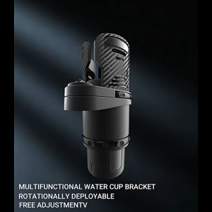 Car Dual Cup Holder Expander Adapter Anti-Shake ABS Adjustable Base Car Drink Holder Mount Extender
