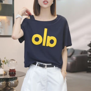 Shalldoer | เสื้อยืดแขนสั้นผู้หญิงฤดูร้อนปี 2025 ทรงหลวม ผ้าบางระบายอากาศได้ดี คอกลม ลายตัวอักษร แฟชั่นลำลอง