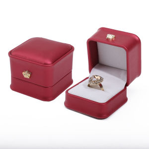 Crown waist collection PU jewelry box jewelry ring box rounded ear studs earrings jewelry packaging box in stock
