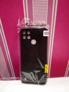 Case Realme C 21Y softcase Hp Aesthetic Warna Hitam Blue Pink hijau Lentur Protecion bunkus hp Casing telepon genggam