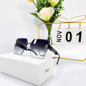 Korean Version Square Women's Rimless Sunglasses: Trendy Beach Shades for Men and Outdoor Sun Protection