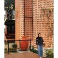Roster beton minimalis varian motif warna putih abu merah/hiasan dinding/lubang angin/dekorasi rumah. 
